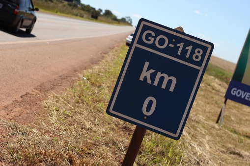 GO-118 - A divisa do Distrito Federal e Goiás